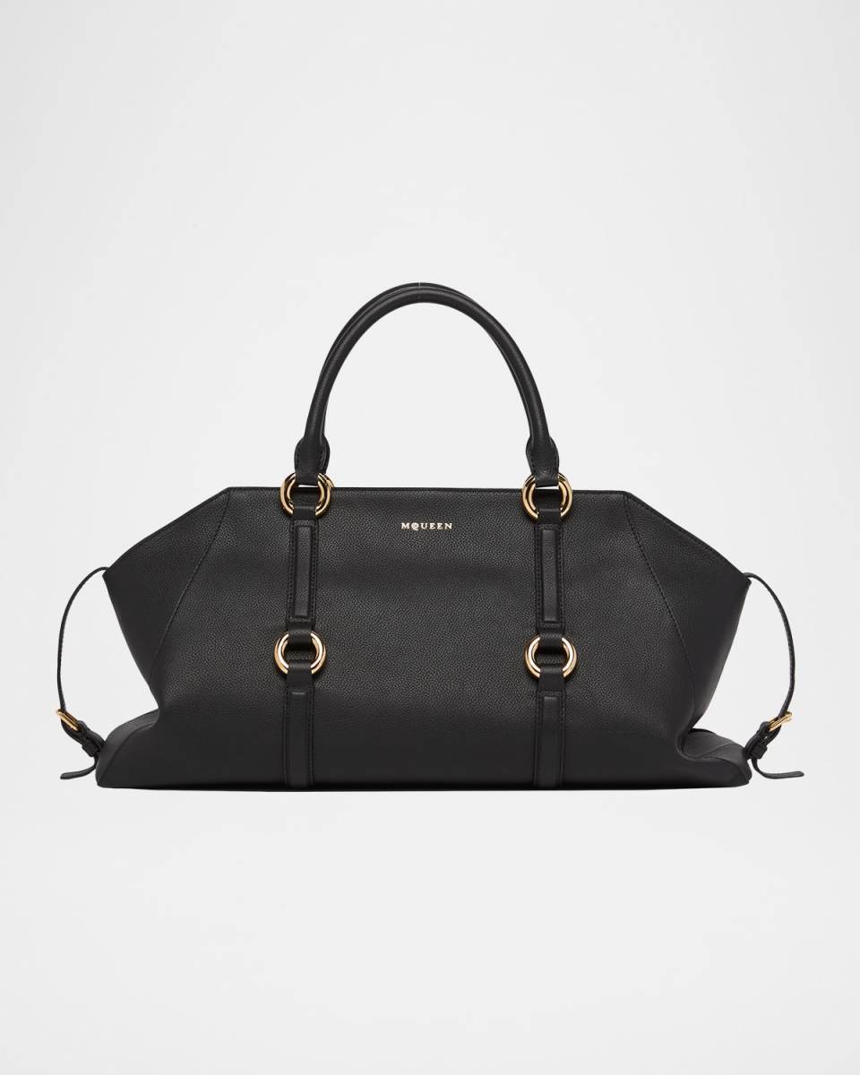 Farringdon Medium Elongated Calf Leather Shoulder Bag
